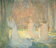 Maurice Denis Spring Landscape with Figures oil painting on canvas